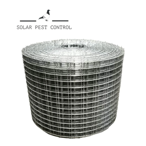 30m Silver Galvanised Wire Mesh for Solar Pest Control Proofing
